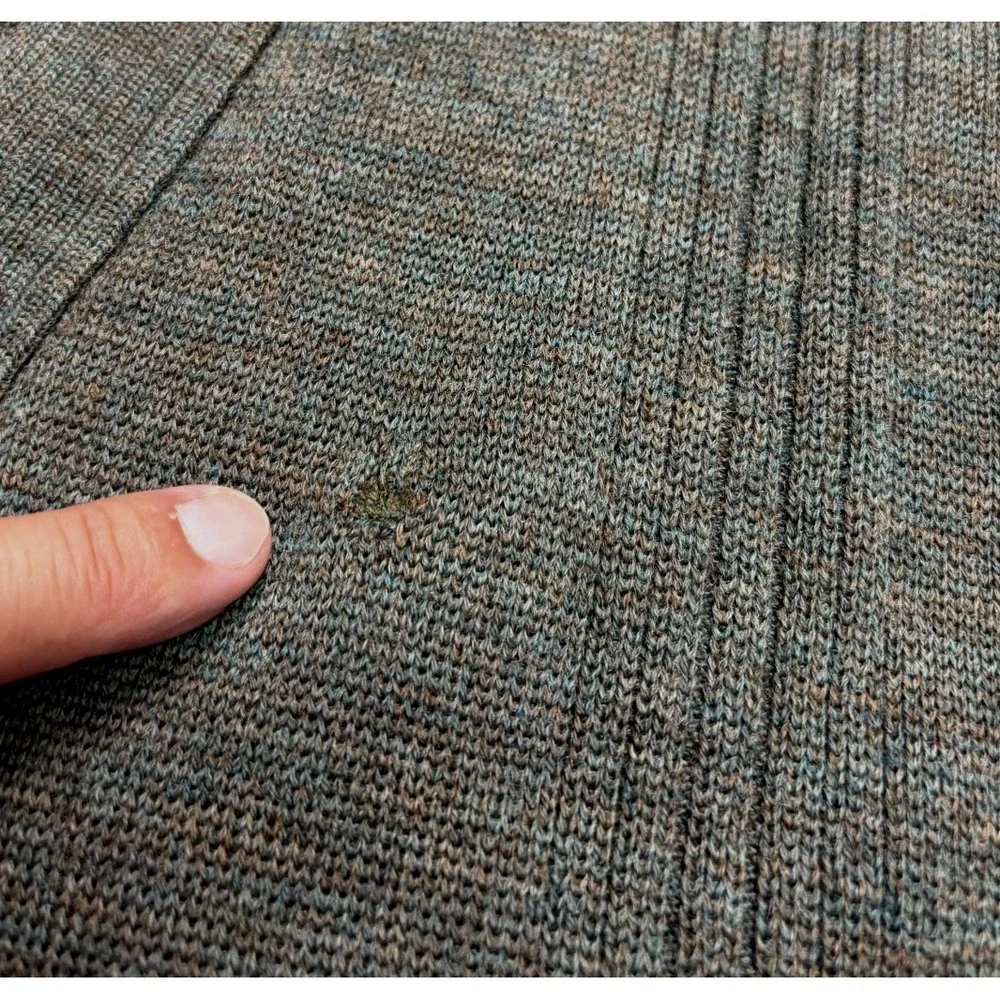 Mens Kilspindie Of Scotland Cardigan Size M Green 100% Virgin Wool Made in U.K.